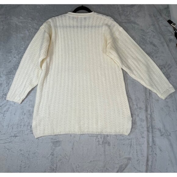 American Weekend womens Medium Vintage sweater office white - Picture 2 of 16